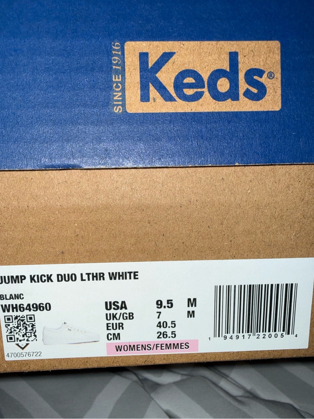 Keds Jump Kick Duo White Leather Sneakers - Picture 4 of 4